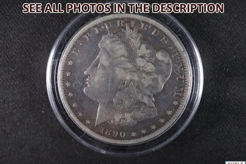 NobleSpirit } 1890 CC Morgan Silver Dollar Fine