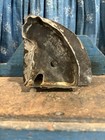 Antique Dark Tin Cat Cookie Cutter Nice Handle Primitive American Find — photo 1