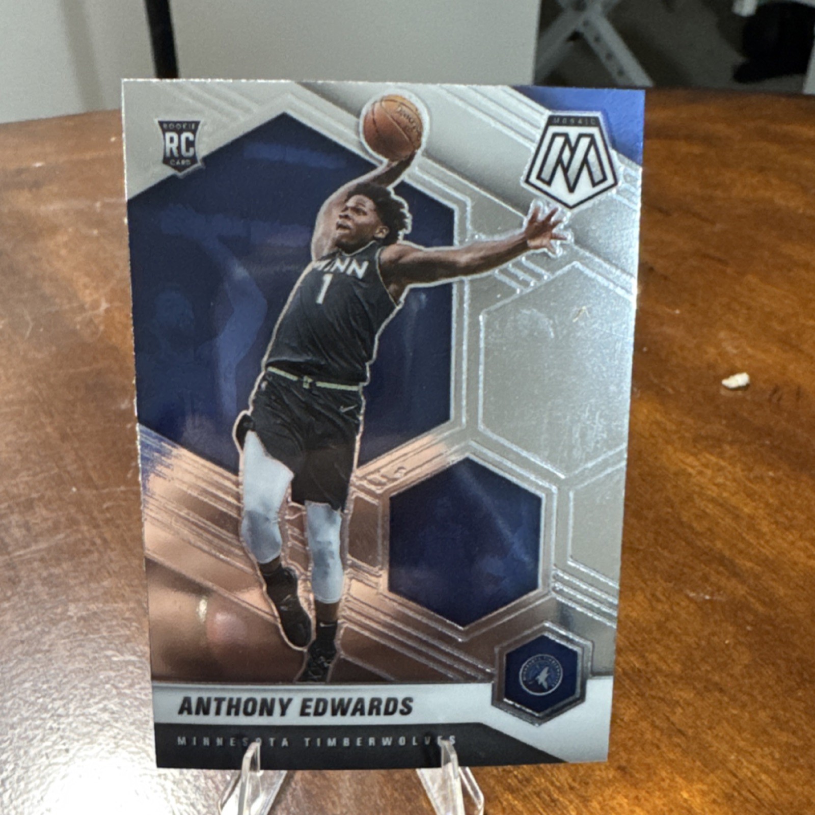 2020-21 Anthony Edwards Panini Mosaic RC Rookie #201 Timberwolves