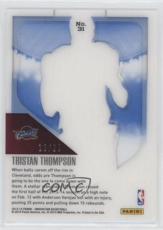 2013-14 Panini Innovation View Blue /25 Tristan Thompson #31 - Image 2 of 2