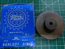 Martin 60XL037-3/8 Timing Pulley 60-Tooth for 3/8"-wide Belt Smooth 3/8" Bore