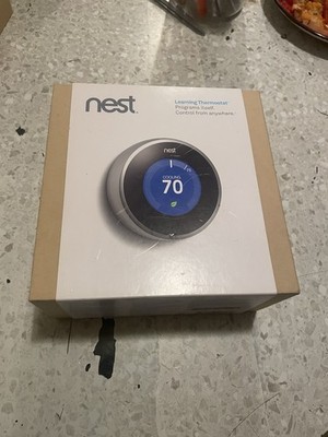 Nest 02A Learning Thermostat 2nd Generation Smart Home With Box Used