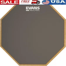 RealFeel Drum Practice Pad Portable Quiet Durable Surface All Drummers New