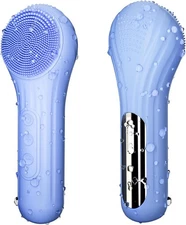 5 Modes Silicone Face Scrubber, Waterproof Scrubber Exfoliator for Blue 