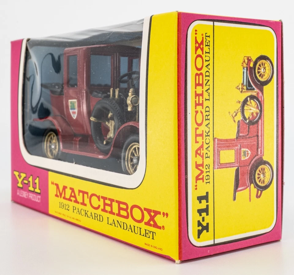 Matchbox Models of Yesteryear Y-11B 1912 Packard Landaulet RED | E-TYPE BOX |NOS - Image 3 of 4
