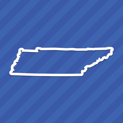 Tennessee TN State Outline Vinyl Decal Sticker