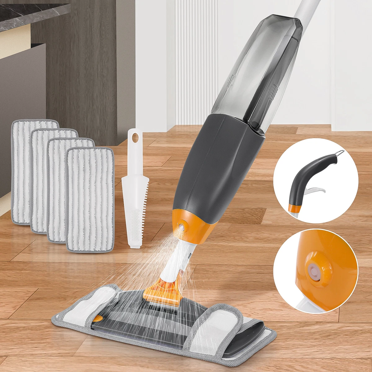 Spray Mops for Floor Cleaning Microfiber Floor Mop for Hardwood