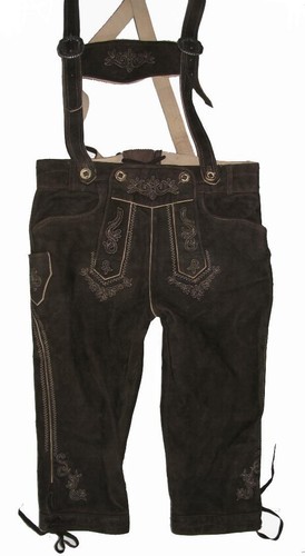 Stockerpoint Pantaloni Tradizionali In Pelle Di Capra Da Uomo, Modello Thomas2, Con Cintura, Vestibilità Regolare - 4