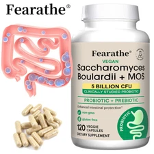 Saccharomyces Boulardii + Mos Capsules Enhanced intestinal Protecion 