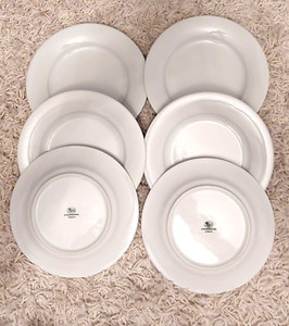 Lot Noblesse White Bone China Salad Plates Hut415 Hutschenreuther  7 8 Germany