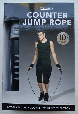 Form fit Jump Rope 10 FT Adjustable Rope Integrated Skip Counter New
