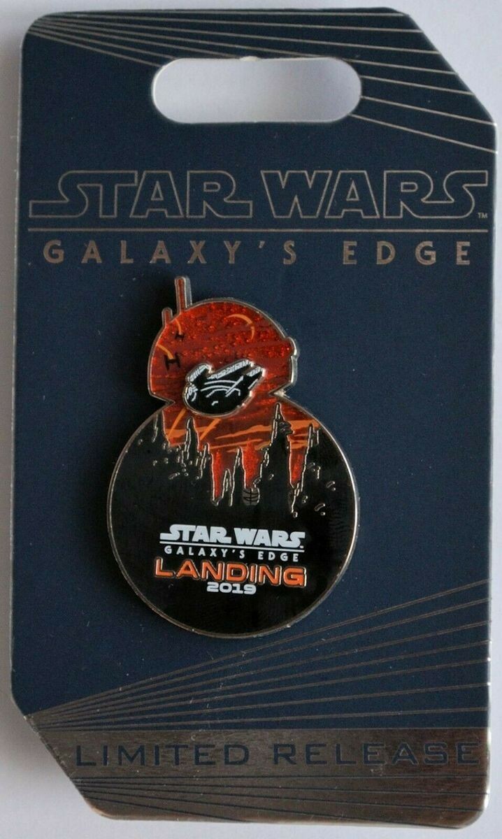 New Disney Star Wars Galaxy's Edge Landing 2019 BB-8 Millennium Falcon Pin LR