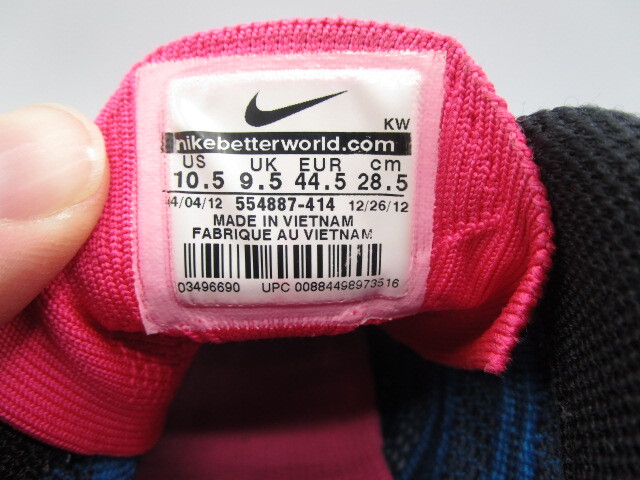 Nike 554887-414 Flyknit Lunar One+ Blue Pink White Mens  display picture 1