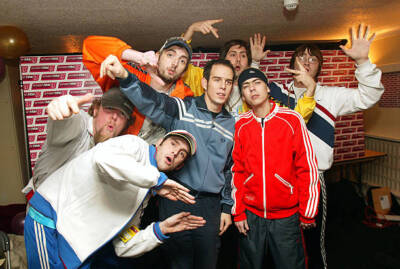 Goldie Lookin Chain pose in the press room at the Smash Hits T4 P- 2004 Photo 3