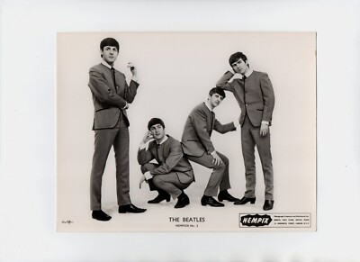 Orig 1963 THE BEATLES Collarless Suits.. NEMPIX British Portrait
