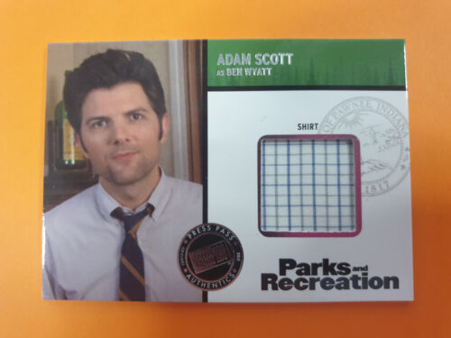 Adam Scott Ben Wyatt Parks and Recreation Seasons 1-4 Relics R-AS Press Pass - Picture 1 of 2