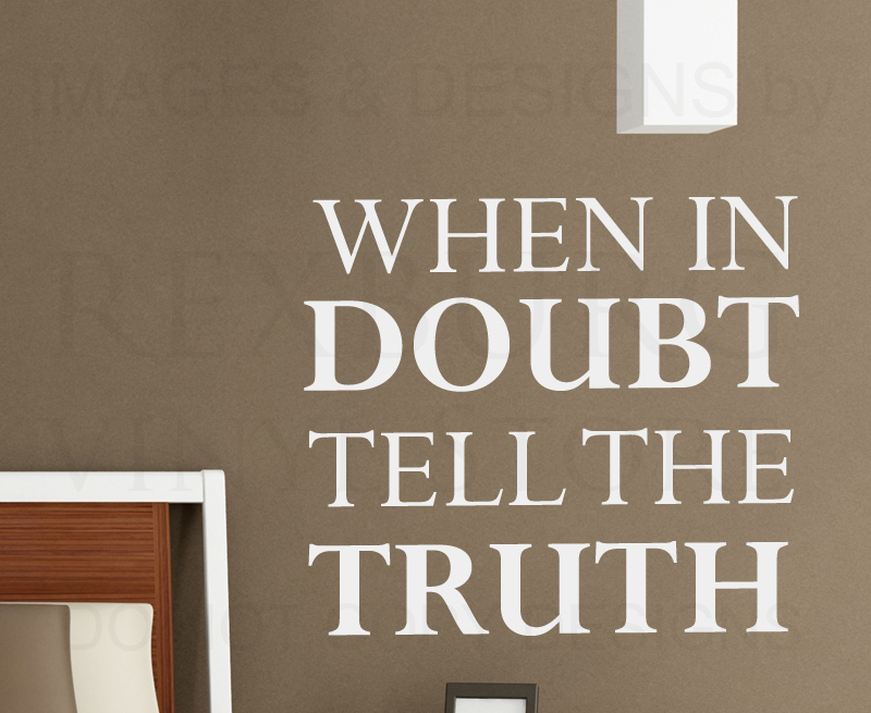 Wall Decal Vinyl Sticker Honesty Quote Art Lettering Tell the Truth IN24