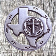 STATE OF TEXAS WITH CROSS CONCHO CON928-A
