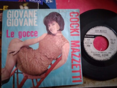7'' PROMO COCKI MAZZETTI GIOVANE GIOVANE LE GOCCE VG+/EX CON COPERTINA ORIGINALE