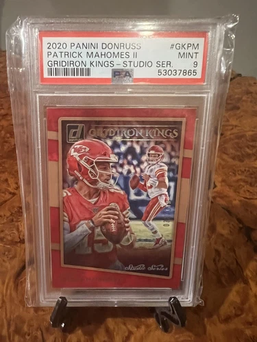 2020 Panini Donruss Patrick Mahomes II Gridiron Kings Graded PSA 9 SP #d /100 KC