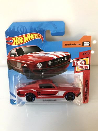 67 MUSTANG - Red Car White Stripes 