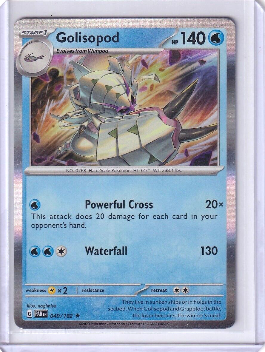 Golisopod Holo Rare #49 Pokemon TCG Paradox Rift 2023