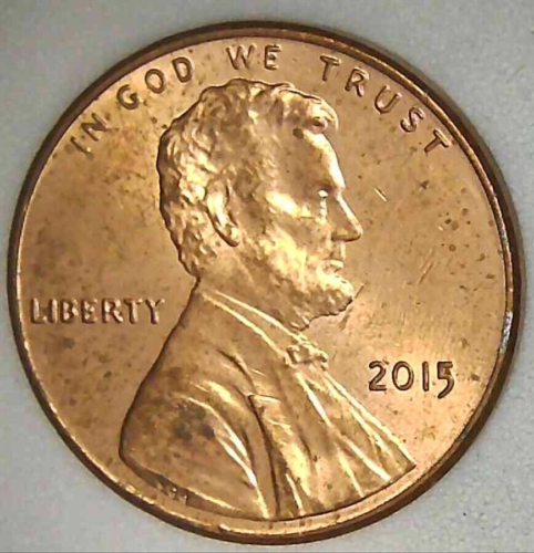 2015-P 1C Lincoln Shield Cent BU 23th0604 - Picture 1 of 2