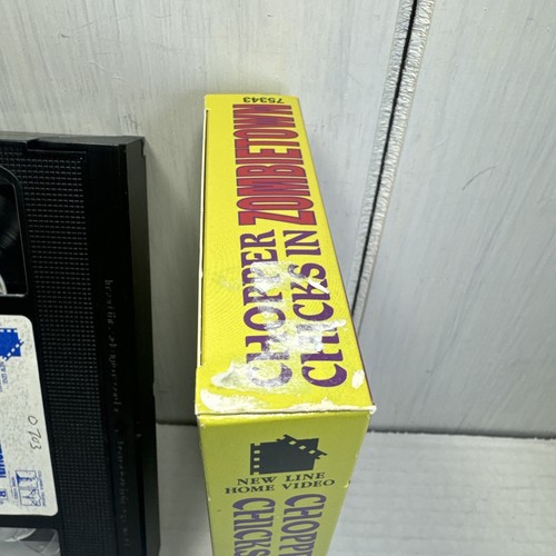 Chopper Chicks In Zombietown OOP VHS Horror Rare NEW LINE TROMA Zombies Bikers - Picture 6 of 8