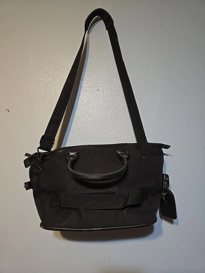 Vintage Atlanta Carryon Bag Luggage Crossbody Strap And 2 Hand Straps Black - Изображение 4 из 4