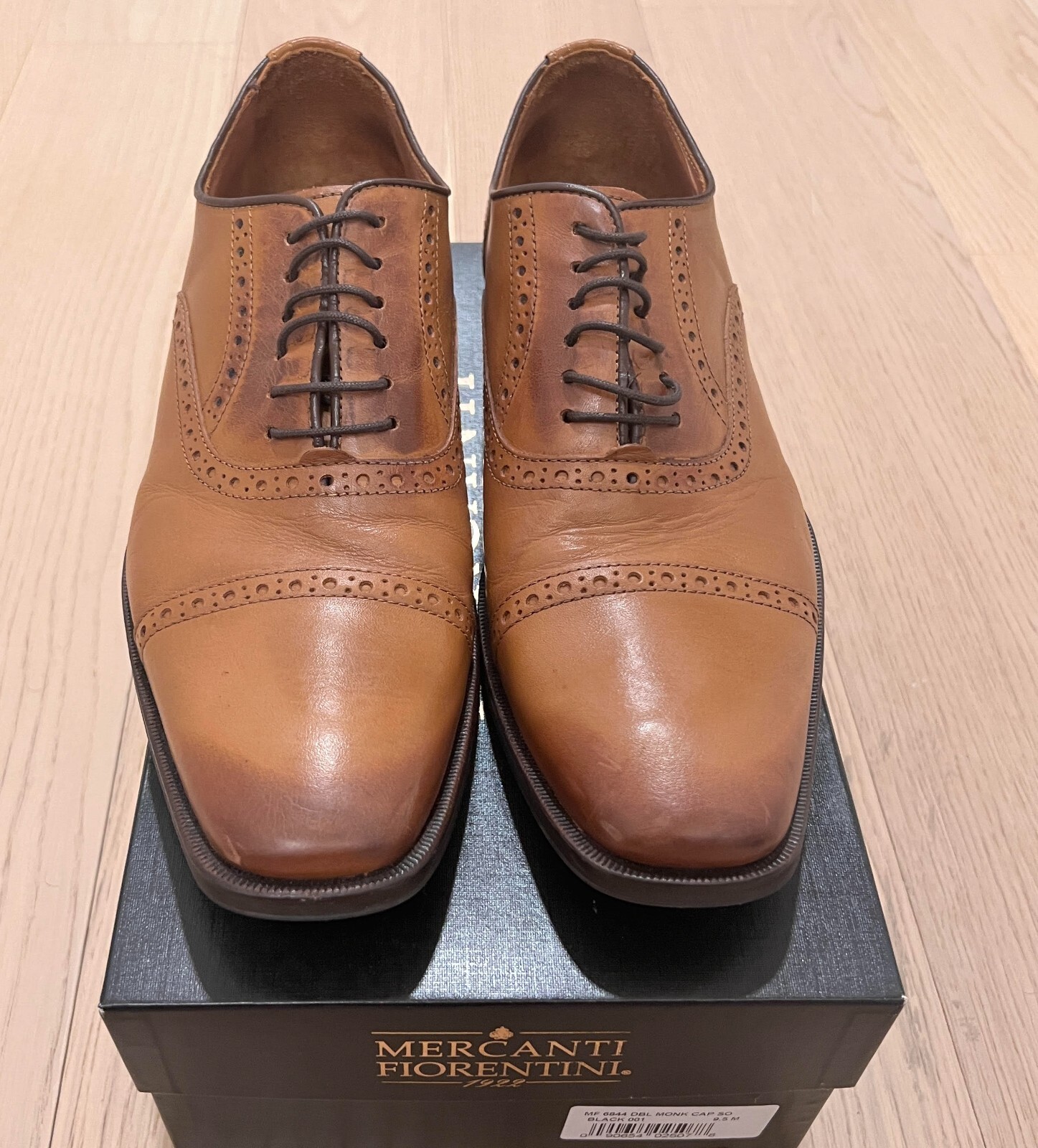 SAOLA NUOVO MIKE KONOS Cap Toe Oxford nero taglia 9 5 ret. $295