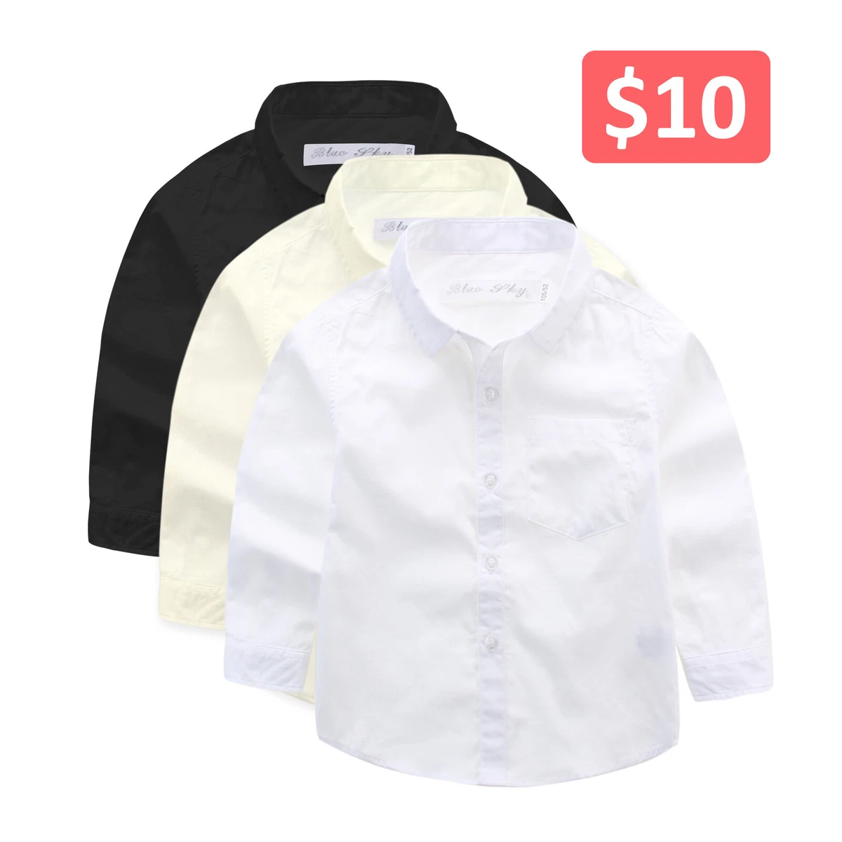 white long sleeve shirt baby boy