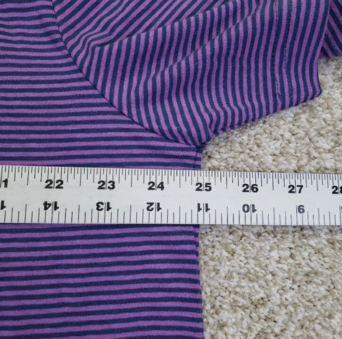 Foundry Big & Tall XLT Mens Short Sleeve Purple/Navy Striped Quick Dri Collared - Picture 6 of 9