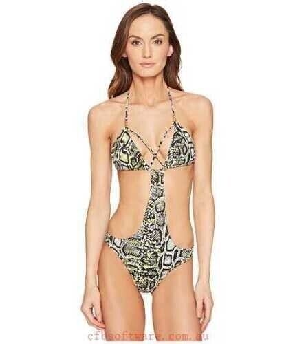 L'Agent by Agent Provocateur Mercades Swimsuit Snake Print - Picture 1 of 5