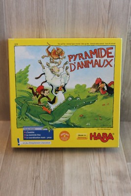 HABA Children's Board Game - The Pyramid of Animals - Wooden - Balance