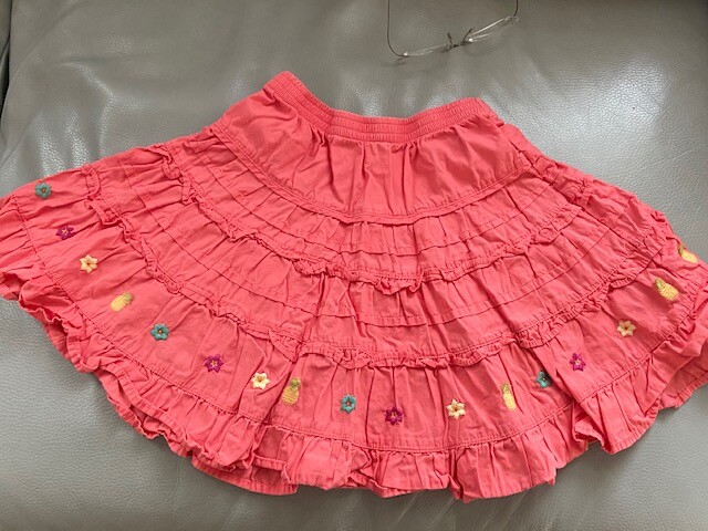 Gymboree Girl cotton skirt S 5 school beach Party Evening Birthday summer image 3