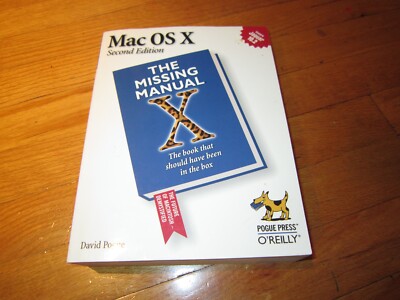 Mac OS X: The Missing Manual, Second Edition (2003, PB) NEW 