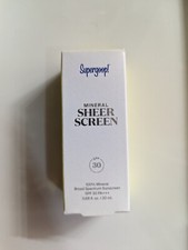 Supergoop Mineral Sheer Screen Sunscreen Spf 30 20 ml 0.68 fl oz New in Box NIB