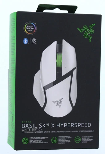 Razer Basilisk V3  X Hyperspeed Wireless Gaming Mouse (White)