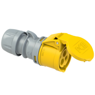 PCE CEE Connector SHARK IP44/IP54, 16A or 32A; 3,4 or 5 poles; 4,6 or 9 hour P.