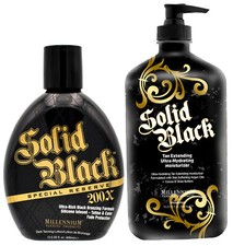 Millennium Tanning SOLID BLACK SPECIAL RESERVE 200X Bronzer TAN EXTEND Lotion