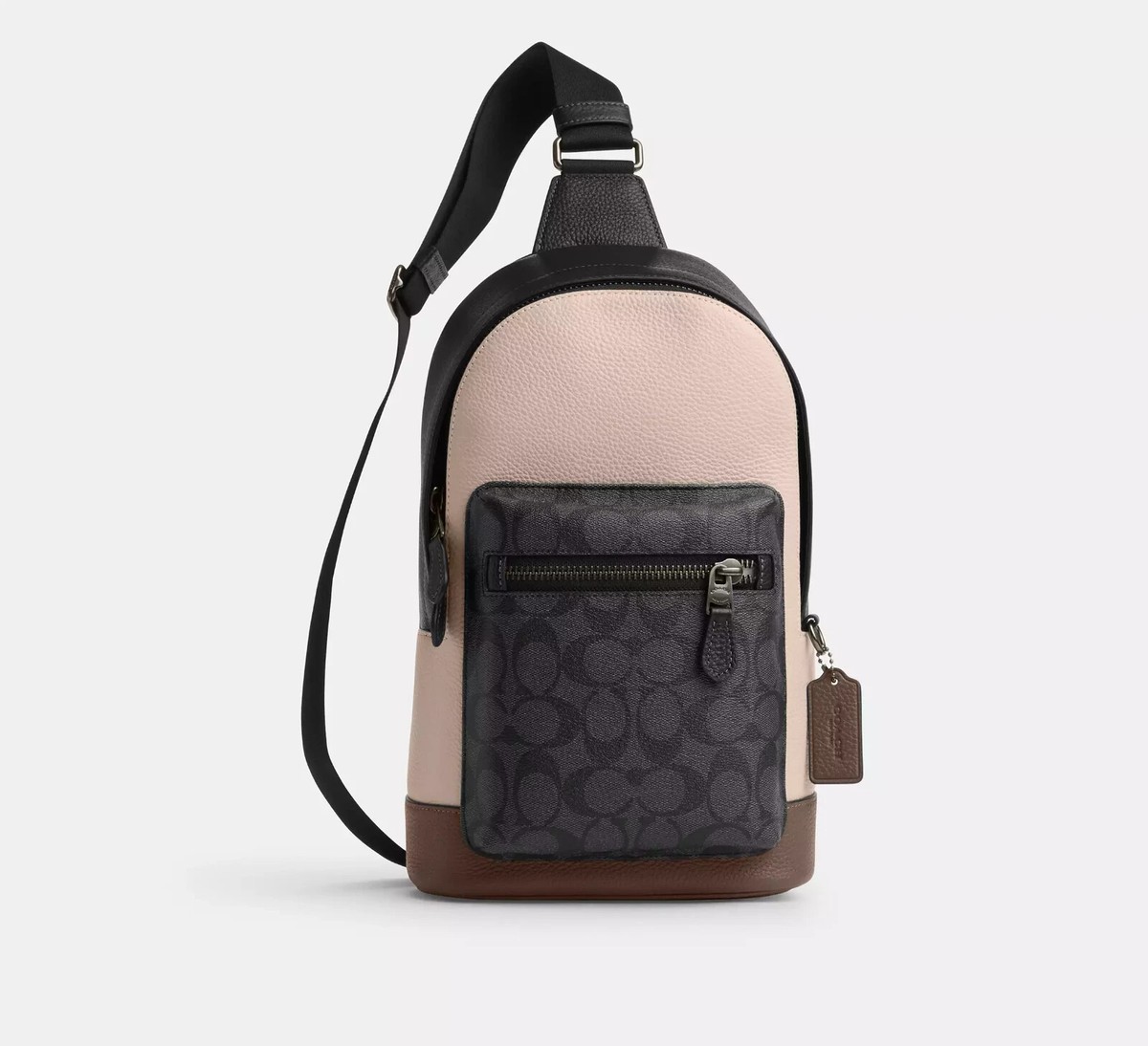 Coach West Pack In Colorblock Signature Canvas NWT CT814 | eBay
