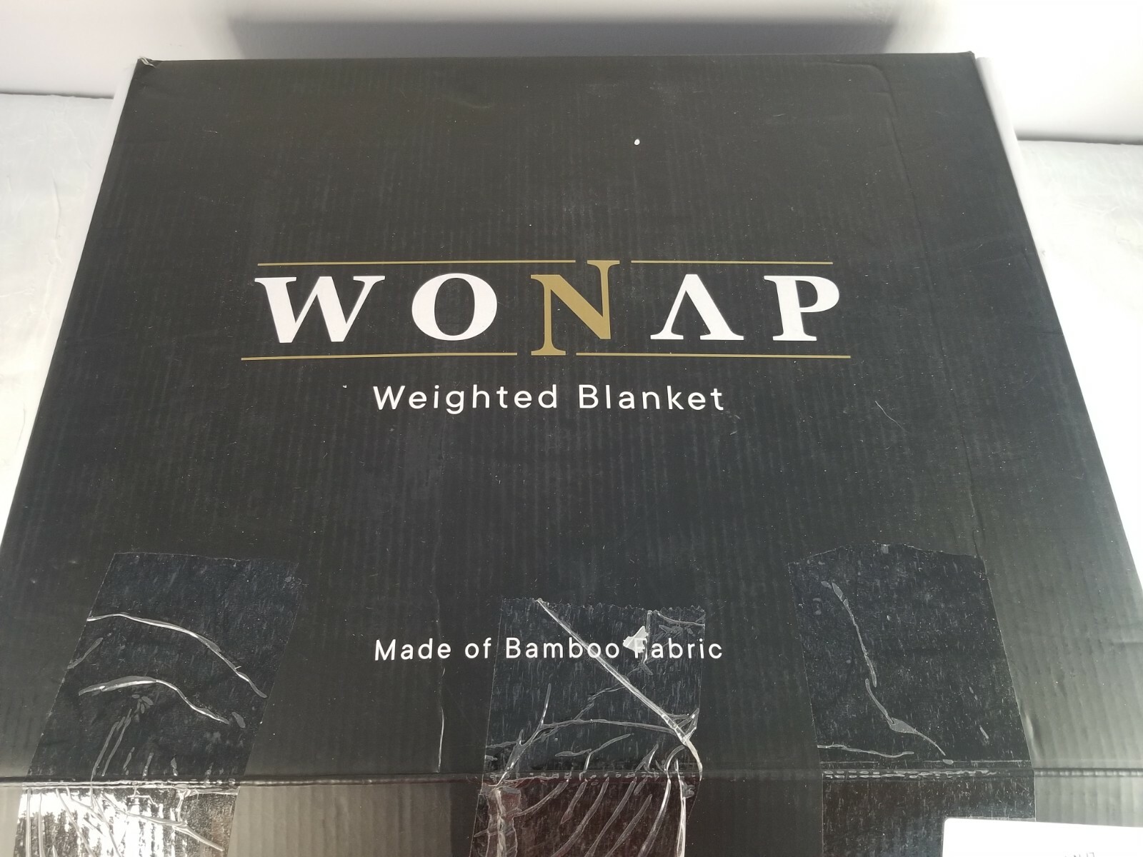 WONAP Cooling Weighted Blanket Natural Bamboo With Glass Beads, 48" x