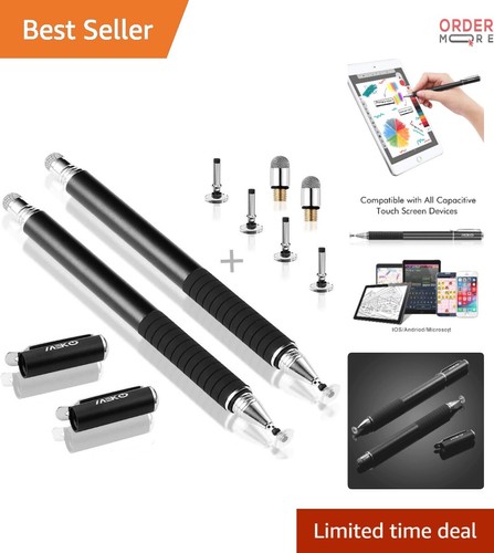Universal Touch Screen Stylus Bundle 2-in-1 Precision Pens for Phones Tablets