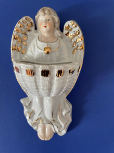 alter Weihwasserbehälter "Engel" Porzellan - Bild 1 von 3