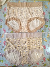   New 2 Pairs Flowers Print Knickers Size2XL Waist 70CM  