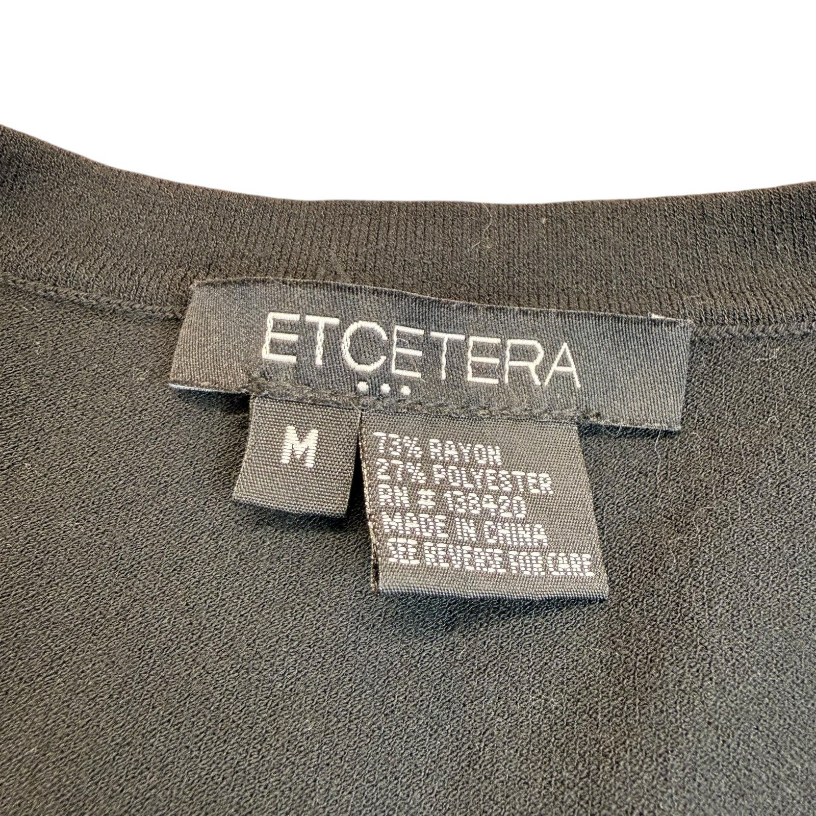 ETCETERA Black Button Front Cardigan Sweater Wome… - image 2