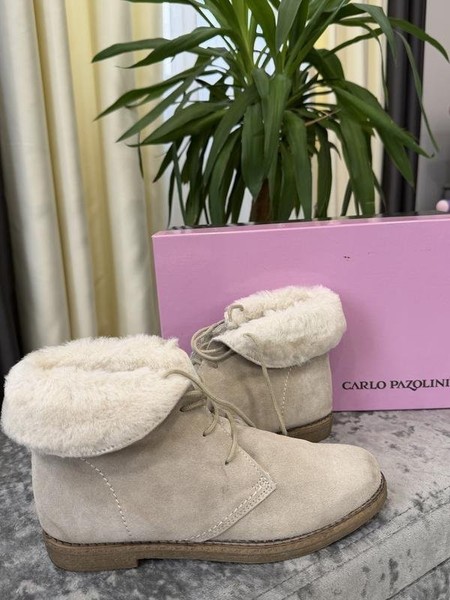 Men Carlo Pazolini Boots Beige Suede 38