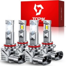 9005 9006 LED Headlight Bulbs Combo 76000LM 900 Brighter HB3 HB4