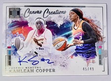 2025 Impeccable WNBA Kahleah Copper Canvas Creations Auto #45/49 Mercury🔥🔥
