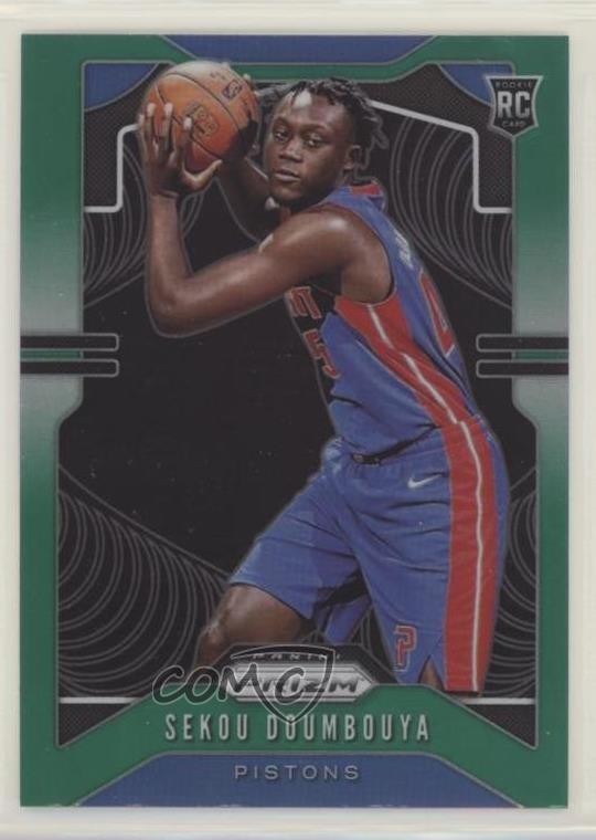 2019-20 Panini Prizm Rookie Green Prizm Sekou Doumbouya #261 0e3